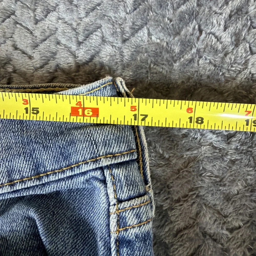 Levi's 513 Jeans Mens 34x32 Slim Straight Med Wash Denim Casual Stretch‎ Blue